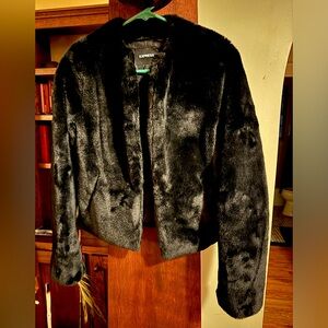 Faux fur jacket express